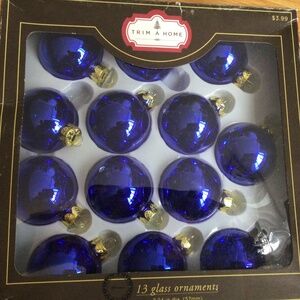 Lovely Blue Glass Ornaments
